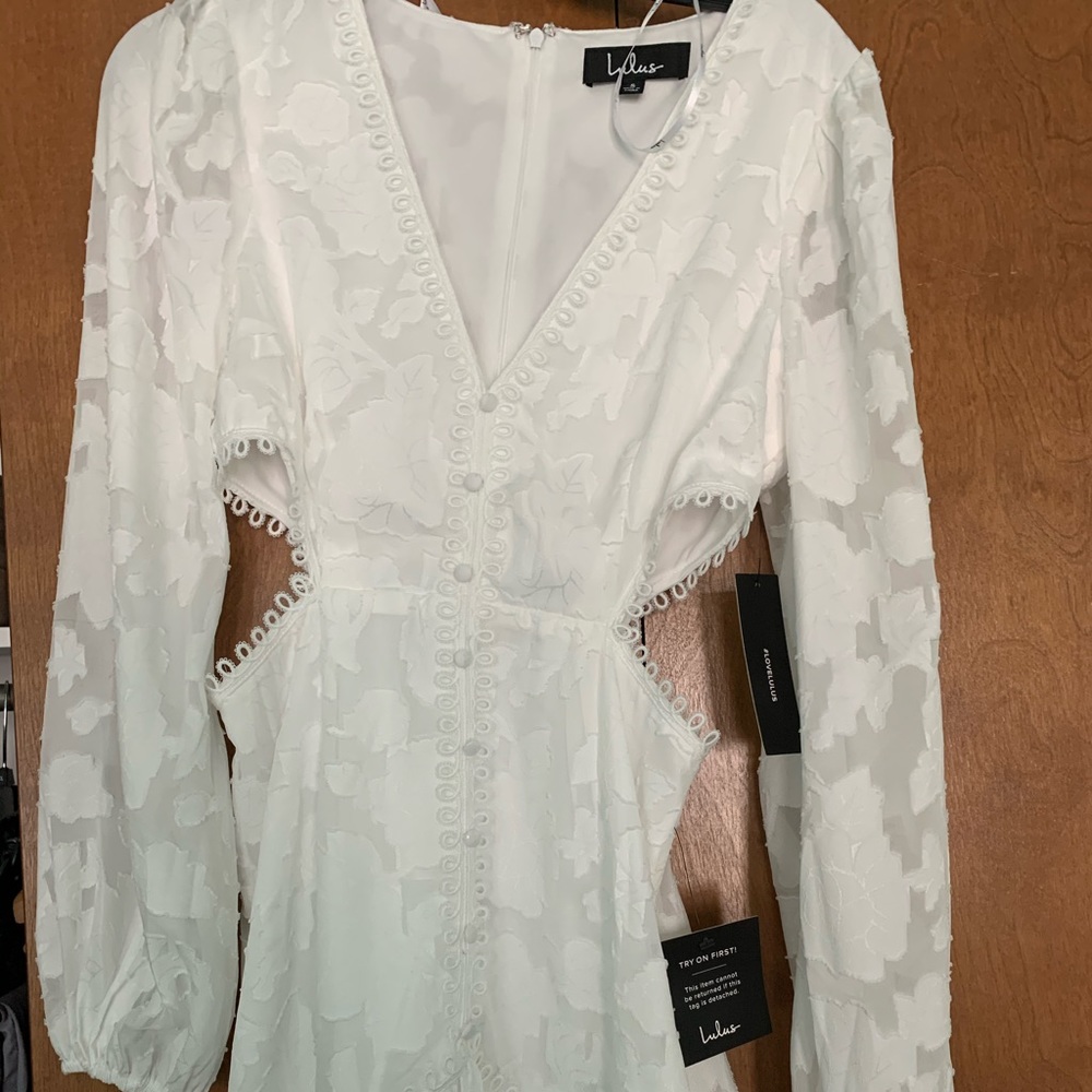 Lulus White Floral Dress